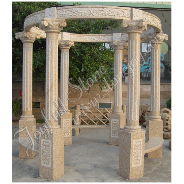 GN-563-1, granito Gazebo para ornamento del jardín