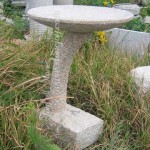 GW-602, Yellow Granite Birdbath