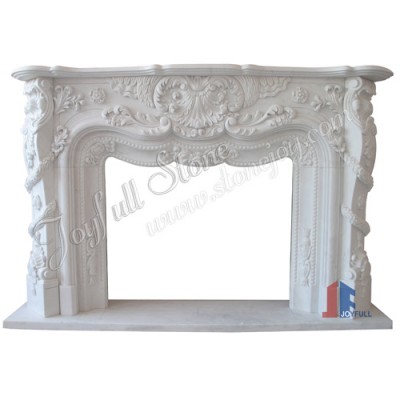 FG-168, Indoor White Stone Fireplace set