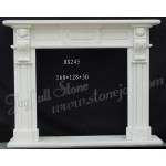 FS-866, Pure white marble fireplace mantel