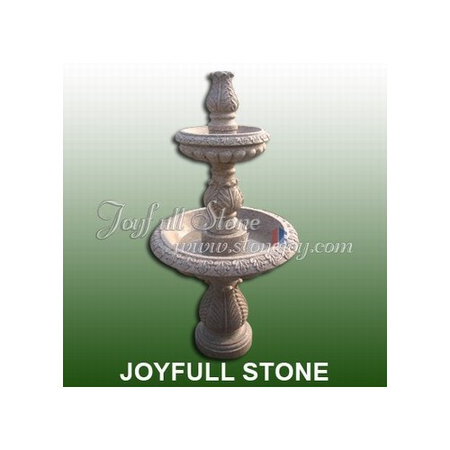 GF-111, Carved 2 tiers granite fountain