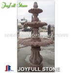 GF-106, Custom red granite tiered fountains