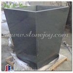 Large outdoor granite planters