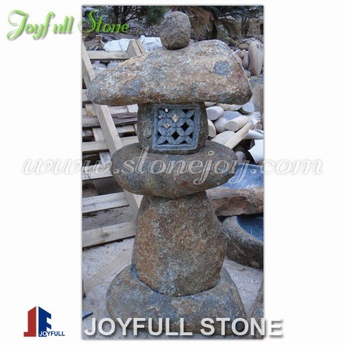 Boulder stone lanterns