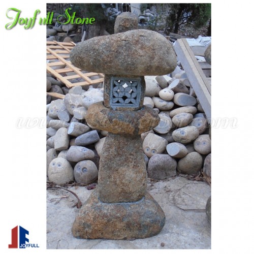 Boulder stone lanterns