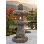 Boulder stone lanterns