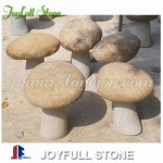 Natural stone mushrooms