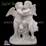 KC-102-1 White marble cherub statue