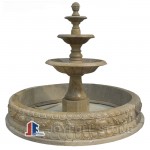 GFP-213 Brown marble pedestal fountains