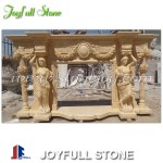 Marble luxury fireplace mantel for sale