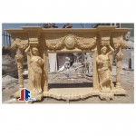 Marble luxury fireplace mantel for sale