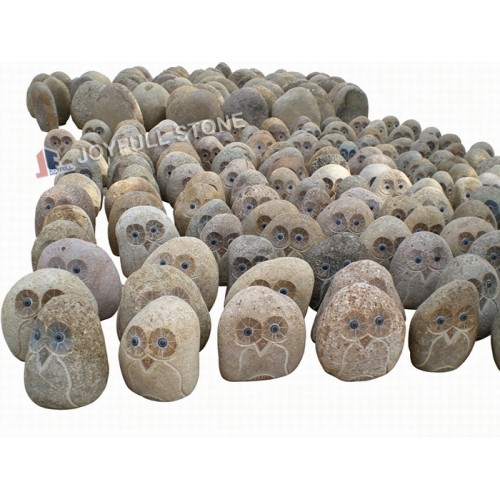 River stone owls stone gifts and crafts