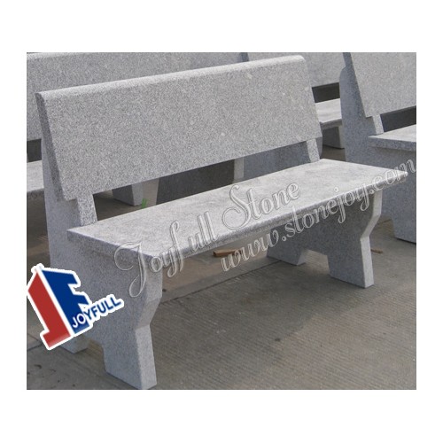 GT-009, Garden stone bench with backrest