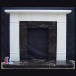 FM-205, Decorative White Stone Fireplace Frame