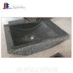 SI-704 Rectangular square black stone basins