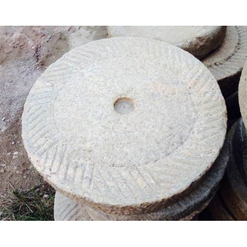 Antique millstone for landscape