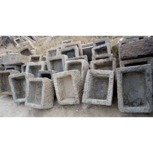 Antique stone troughs