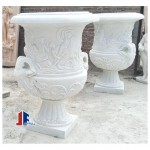 Garden White Marble Vase Decorations