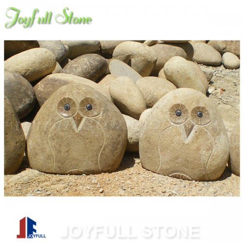 Wholesale cobble stone owls ornaments