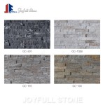 Natural stone Black Quartz Panel Wall Cladding