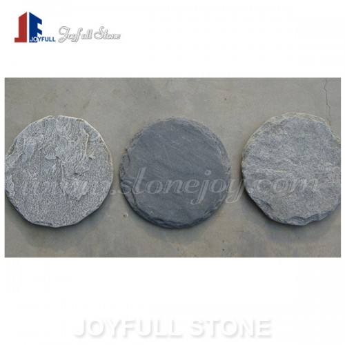 Outdoor landscaping slate stepping stones