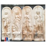 Four season marble reliefs