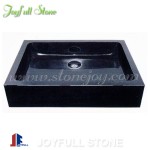 Absolute black granite stone hand basins for bathroom