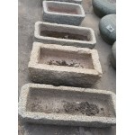 Old stone trough planters