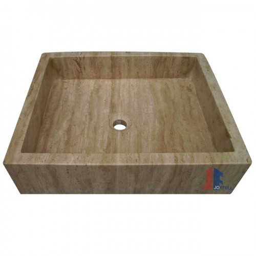 Rectangular travertine stone sinks for sale