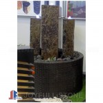 Basalt stone bench table set furnitures