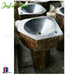 Basalt hand basins sinks with pedestal
