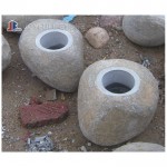 Boulder stone basins stone bowls