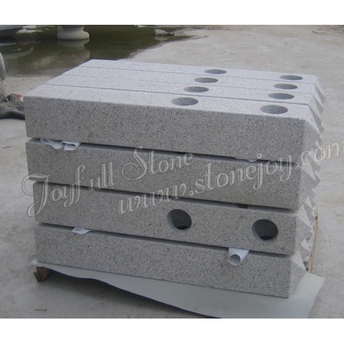 Decorative Japanese Garden Stone Fence, Granite fence outdoor