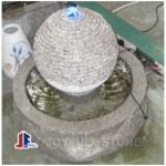 The bubbling stone water fountain granite ball fountain