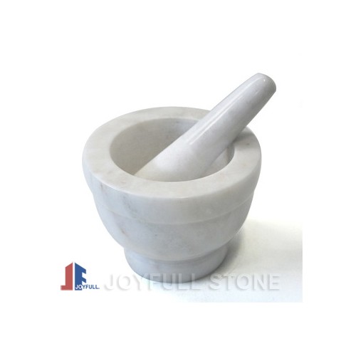 White Marble Mortar and Pestle