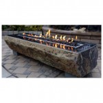 Black basalt fire pits for outdoor garden decoration