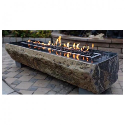 Basalt stone bench table set furnitures