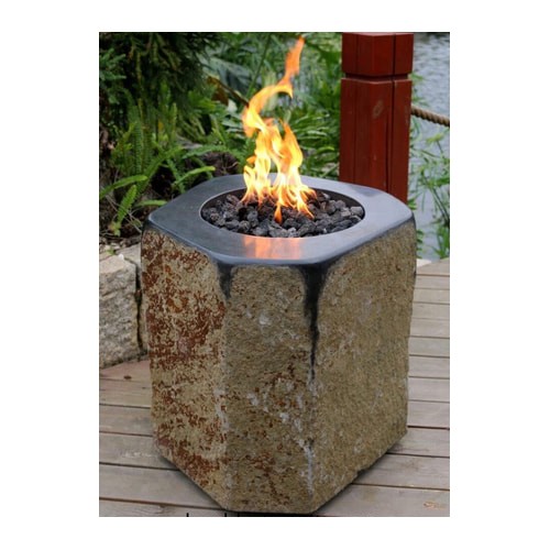 Small size black basalt fire pits  patio firpits