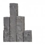 Natural cleft black basalt palisades basalt pillar stone for landscaping
