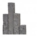 Landscaping Black basalt cubes cobbles