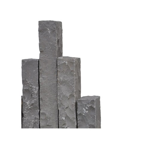 Natural cleft black basalt palisades basalt pillar stone for landscaping