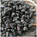 Black lava stones volcanic rocks for landscaping and decoration