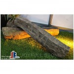 Black basalt palisades pillars for landscaping