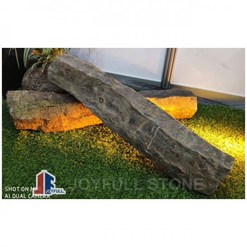 Basalt stone bench table set furnitures