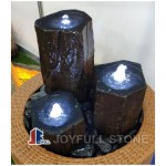 Aquascape Black basalt pillar bubble fountains