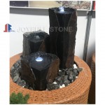 Black Basalt Columns Fountain pillar fountain Kit Set of 3 