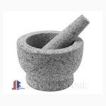 Black marble mortar and pestle