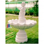 GFS-300, White marble child statue fountain
