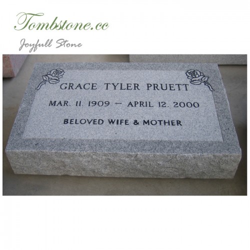 Granite memorial flat markers