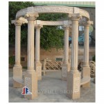 Hand Carved Solid granite stone Outdoor Gazebos